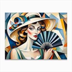 Hat And Fan 9 Canvas Print