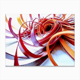 Spools Of Ribbon Canvas Print