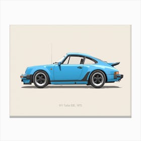 Porsche 911 Turbo Car Style Canvas Print