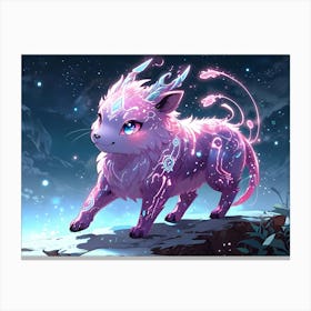 Purple Unicorn Canvas Print