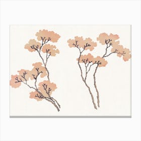 Watercolor Tree Branches Canvas Print