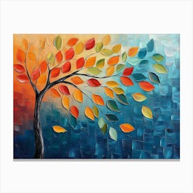 Abstract Tree Painting 1 Canvas Print