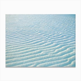 White Sands on Film Blue Canvas Print