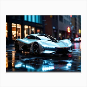 Futuristic Sports Car 1 Canvas Print