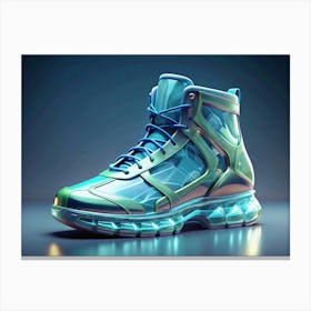 Futuristic Transparent Sneaker Canvas Print