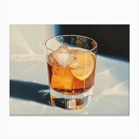 Glass Of Whiskey Canvas Print