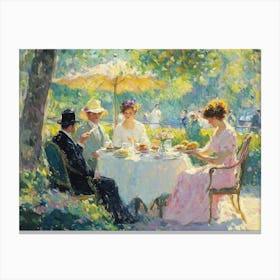 Impressionism Tea Party Canvas Print