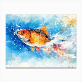 Melting Ice Fish Canvas Print