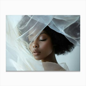 Portrait Of A Black Woman 4 Canvas Print