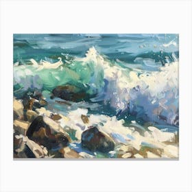 Ocean Crashing 3 Canvas Print