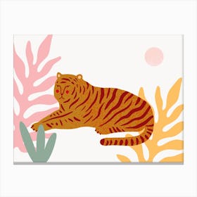 Resting Tiger Canvas Print