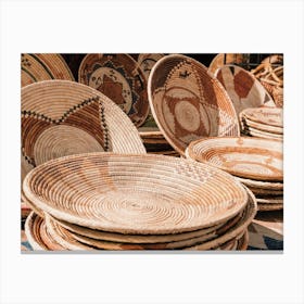 Basket Weaver Market Canvas Print