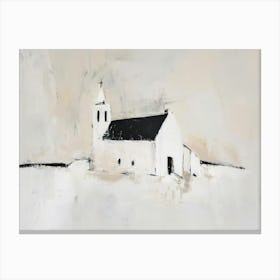 Church In The Snow Canvas Print