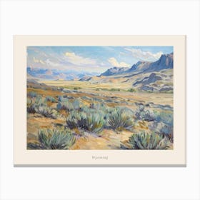 Western Landscapes Wyoming 2 Poster Canvas Print