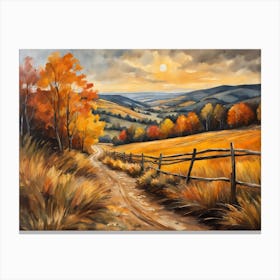 Autumn Landscape Painting (24) Canvas Print