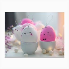 Easter Eggs Cute Canvas Print