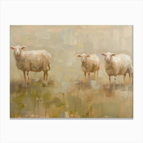 Sheep In The Meadow 2 Canvas Print