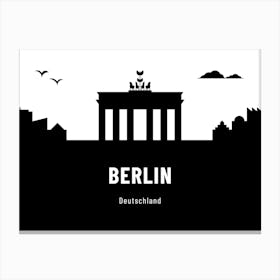 Berlin travel poster Canvas Print