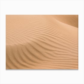 Pattern In The Sand Dunes Canvas Print