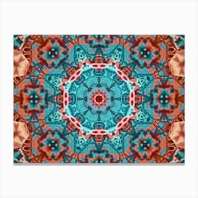 The Decor Is An Orange Pattern Canvas Print