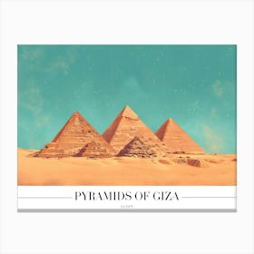 Pyramids Of Giza Canvas Print