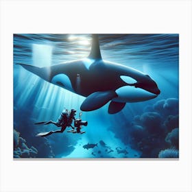 Orca Whale 3 Canvas Print