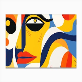 Abstract Portrait Of A Woman 4 Canvas Print