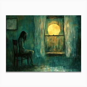 A Sad and Lonely Rainy Night - 4 Canvas Print