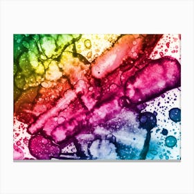 Alcohol Ink A Rainbow Canvas Print