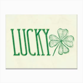 Lucky Shamrock Canvas Print