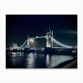 Tower Bridge At Night Canvas Print
