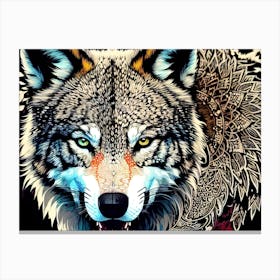 Wolf art 13 Canvas Print