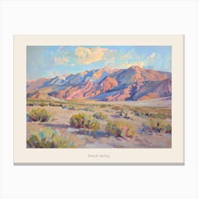Western Landscapes Death Valley California 3 Poster Canvas Print