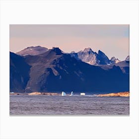 Icebergs In Greenland (Greenland Series) 1 Canvas Print