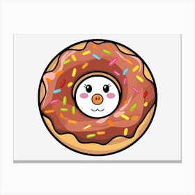 Donut Face Canvas Print