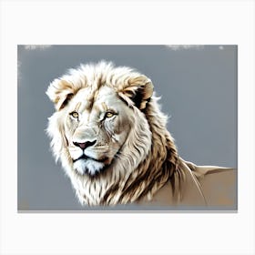 Lion Portrait 36 Canvas Print