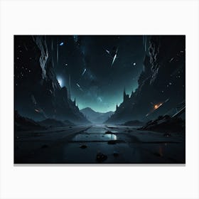 Futuristic Space Canvas Print