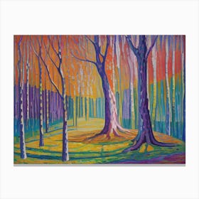 rainbow forest Canvas Print