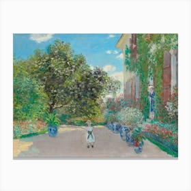 Claude Monet'S Garden 3 Canvas Print