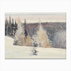 Vintage Winter Landscape II Canvas Print