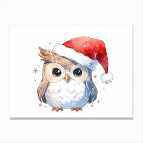 Christmas Owl 15 Canvas Print