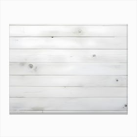 White Wooden Planks Background Texture Canvas Print