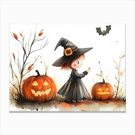 Halloween Witch 2 Canvas Print