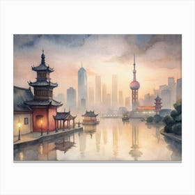 Shanghai City Canvas Print