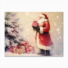 Christmas Santa Canvas Print