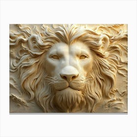 Lion Head 11 Canvas Print