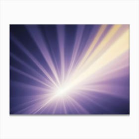 Abstract Image Of A Bright Light Shining Through A Purple Haze Canvas Print