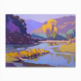 River Valley Abstract Canvas Print