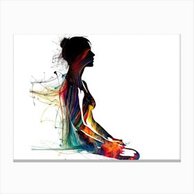 Meditating Woman 1 Canvas Print