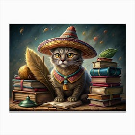 Mexican Cat 1 Canvas Print